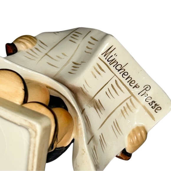 M.J.HUMMEL Latest News Young boy readying the newspaper Collectible Figurine - Picture 8 of 12